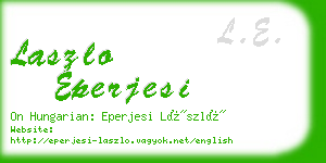 laszlo eperjesi business card